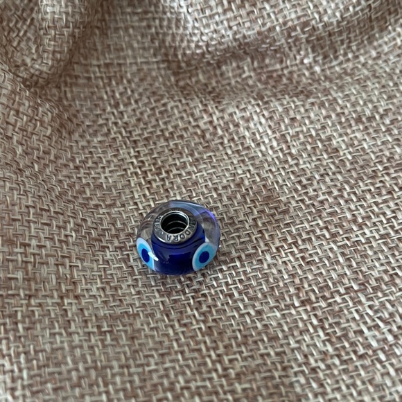 Pandora Murano Blue Glass Bead Charm - Picture 1 of 3